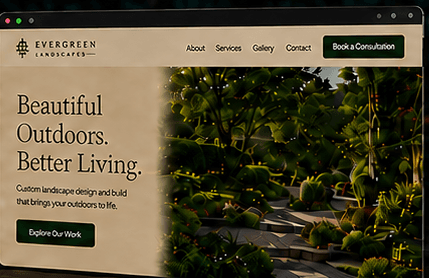 Evergreen Landscapes website