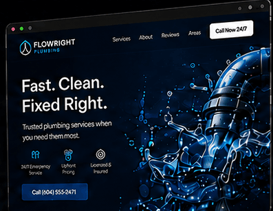 Flowright Plumbing website